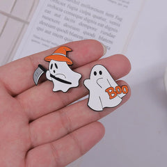 Ghost Cat Pin Ghost Pin Ghost Brooch Halloween Ghost Grave Accessories Clothing