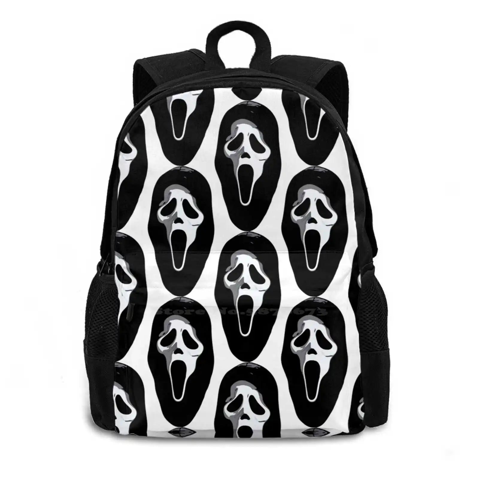 Ghost Face Women Men Teens Laptop School Bag