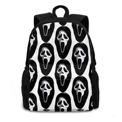 Ghost Face Women Men Teens Laptop School Bag