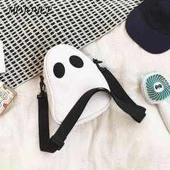 Funny Leather Shoulder Bag Devil Crossbody Handbags Small Casual Satchel