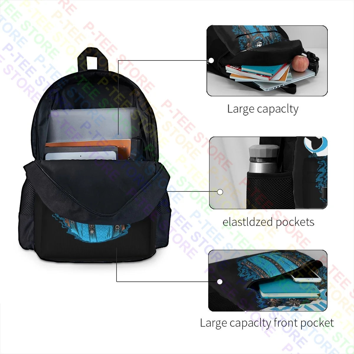Ghost Levitation Metal Rock Band Backpack