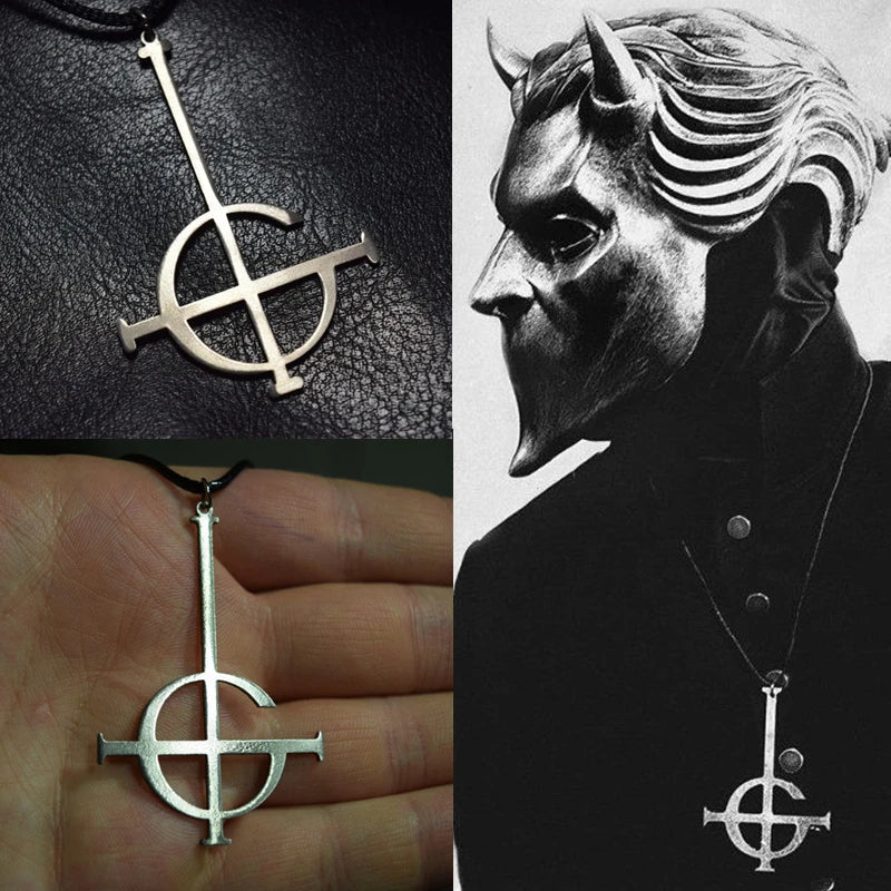 Ghost bc Nameless Ghoul Necklace Pendant Grucifix Patch Jewelry