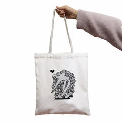 Ghostemane Women Harajuku Canvas Bag Horror Cartoon Shopper Shoulder Bag