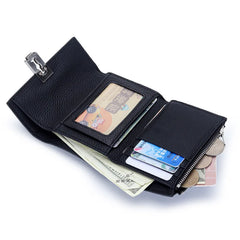 Women's Leather Short Purse Multi-card Money Clip