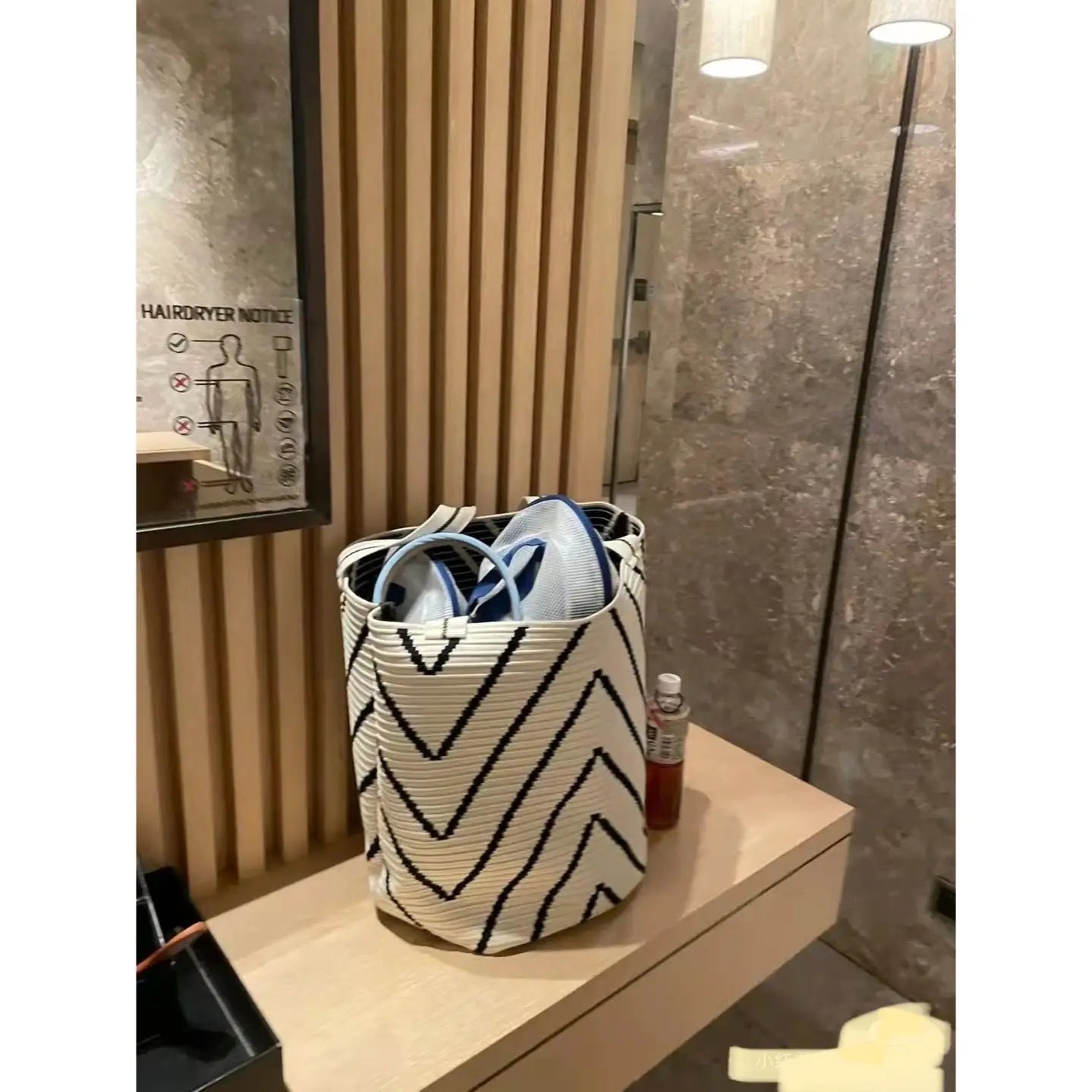 Cotton Woven Tote Bag for Women Casual Knitted Shoulder Bag Large Capacity