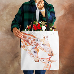 Giraffe Women Canvas Tote Shoulder Bag Harajuku Shopping Handbag