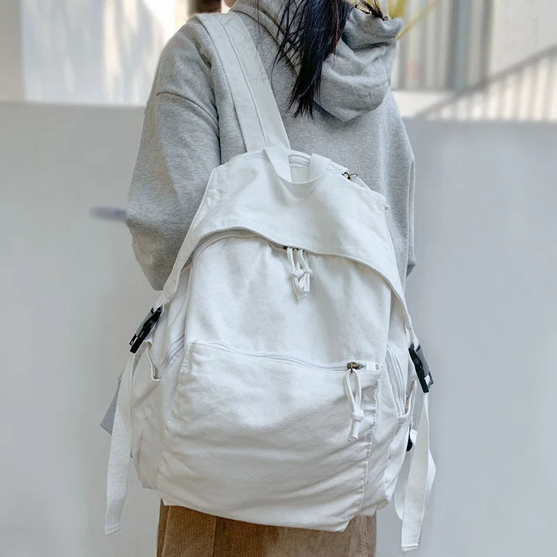 Girl Canvas Travel Backpack Lady Student Bag Women School Bag Female Book Laptop
