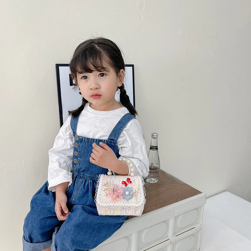 Girl Princess Messenger Bag Kids Flower Purses and Handbags