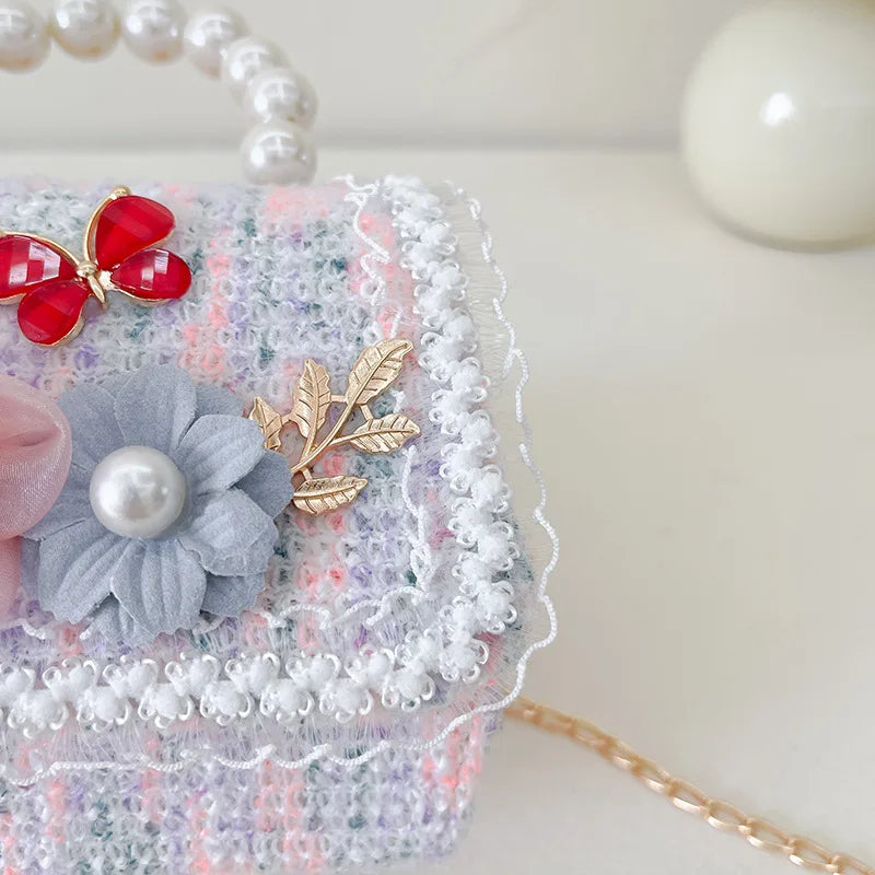 Girl Princess Messenger Bag Kids Flower Purses and Handbags