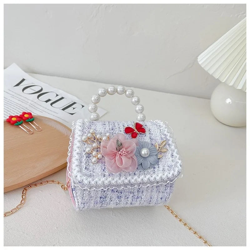 Girl Princess Messenger Bag Kids Flower Purses and Handbags