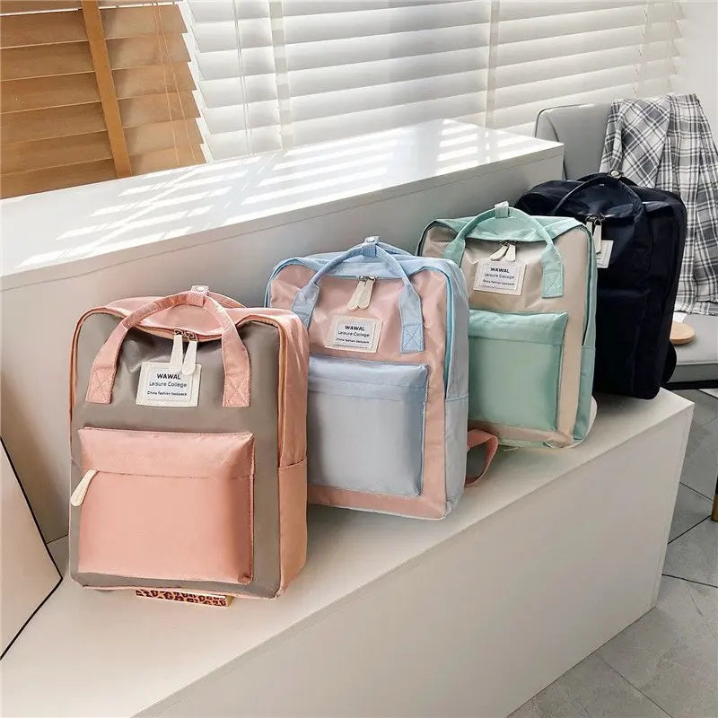Canvas Waterproof Backpack School Bag Wild Little Fresh Travel Backpack