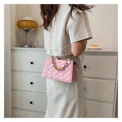 Girl's PU Leather Messenger Bag Solid Tote Small Shoulder Bag
