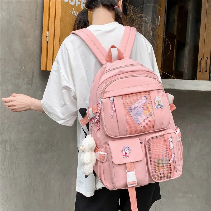 Teenager Girls School Backpack Women Travel Tote
