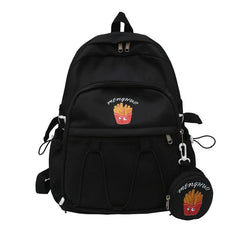 Girls Cartoon Schoolbag Women's Backpack Waterproof School Bag Preppy Style Bag