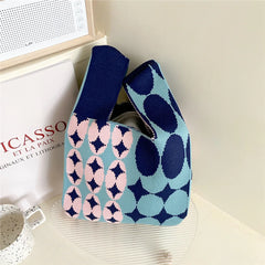 Girls' Matching Knitting Handbag Women's Shoulder Casual Bags