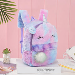 Plush Unicorn Backpacks Children Schoolbag Kids Gift Book Bag