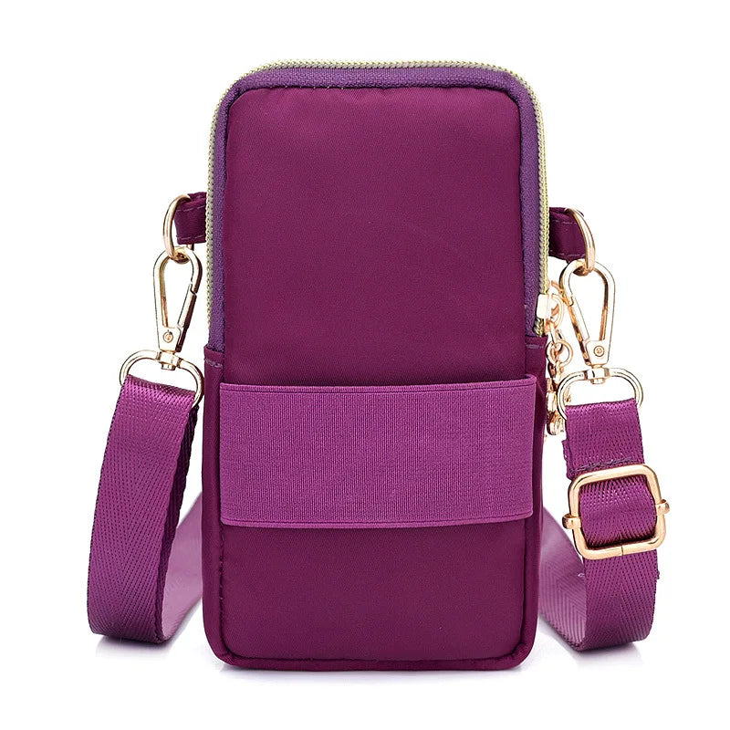 Girls Casual Shoulder Crossbody Small Bags Hip Arms Bag with Earphone Hole