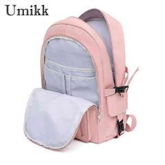 Girls Lightweight Student Laptop School Book Bag Casual Travel Rucksack