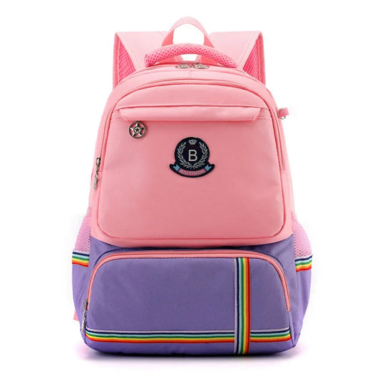Girls Primary Schoolbags Backpack Kids Printing School Bags Boys Waterproof
