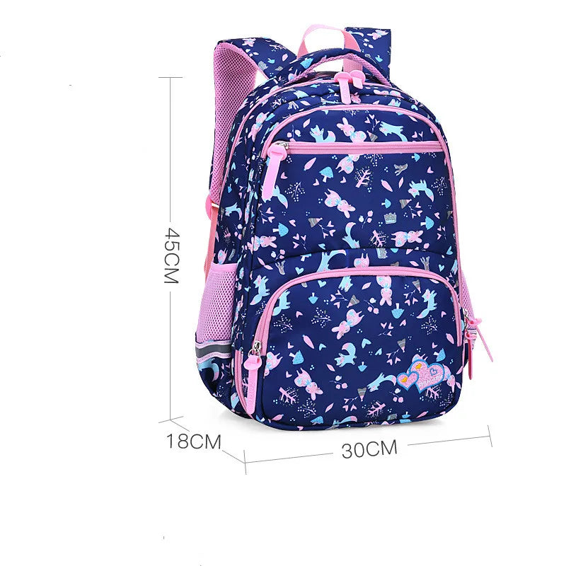 Girls School Bag Travel Backpack Satchel Shoulder Rucksack Bag 6-12 Years Old