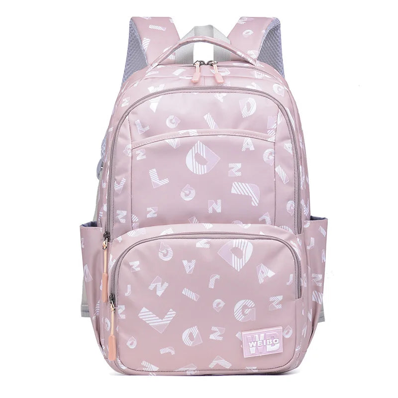 Sweet Print Girls School Backpack Large Capacity Student Bag