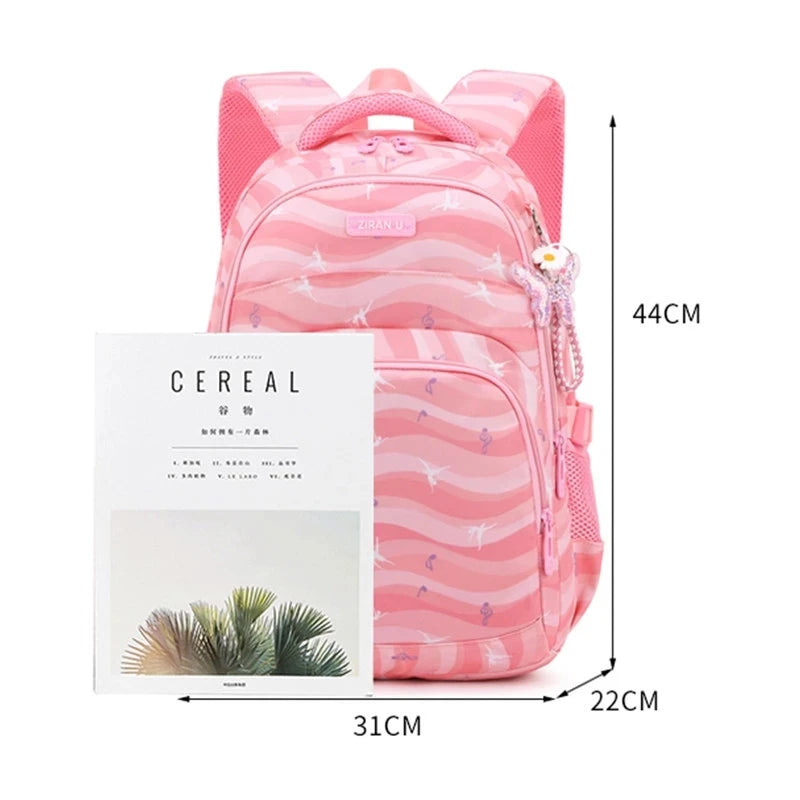 Camo Print Kids Elementary School Backpack Waterproof Bookbag