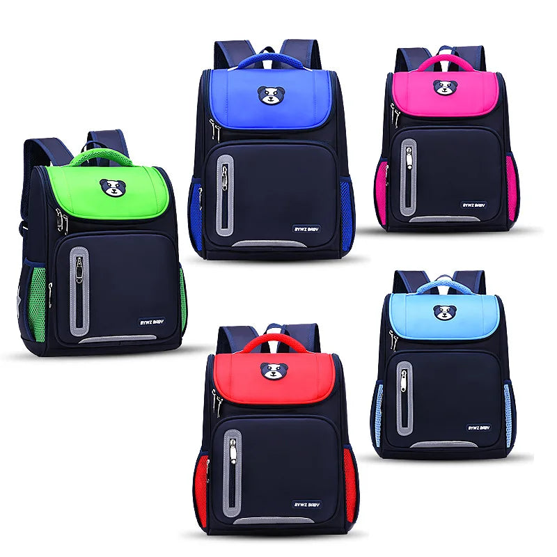 Kids Cartoon School Backpack Nylon Bookbag Grades 3-6