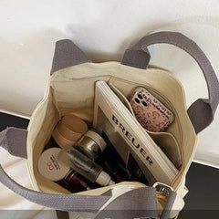 Women's Large Capacity Tote Bag Canvas Shoulder Bag