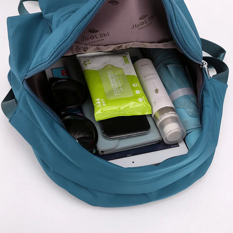 Girls Nylon Backpack Shoulder Bags for Travelling Shopping