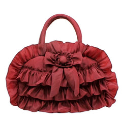 Girls Lace Cloth Handbag Princess Solid Color Bag