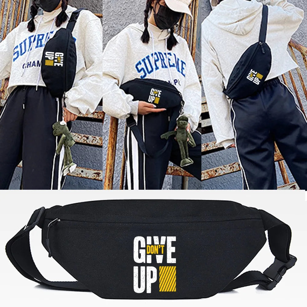 Waist Bags Women Sport Chest Packs Casual Crossbody Bags Men Run Belt Bag