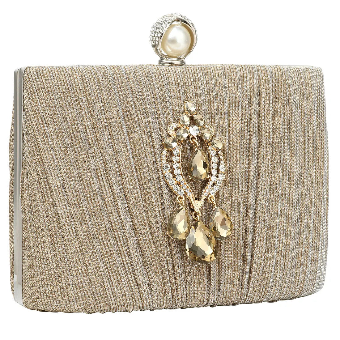 Glitter Top Handle Bag Diamond Party Clutch Purse