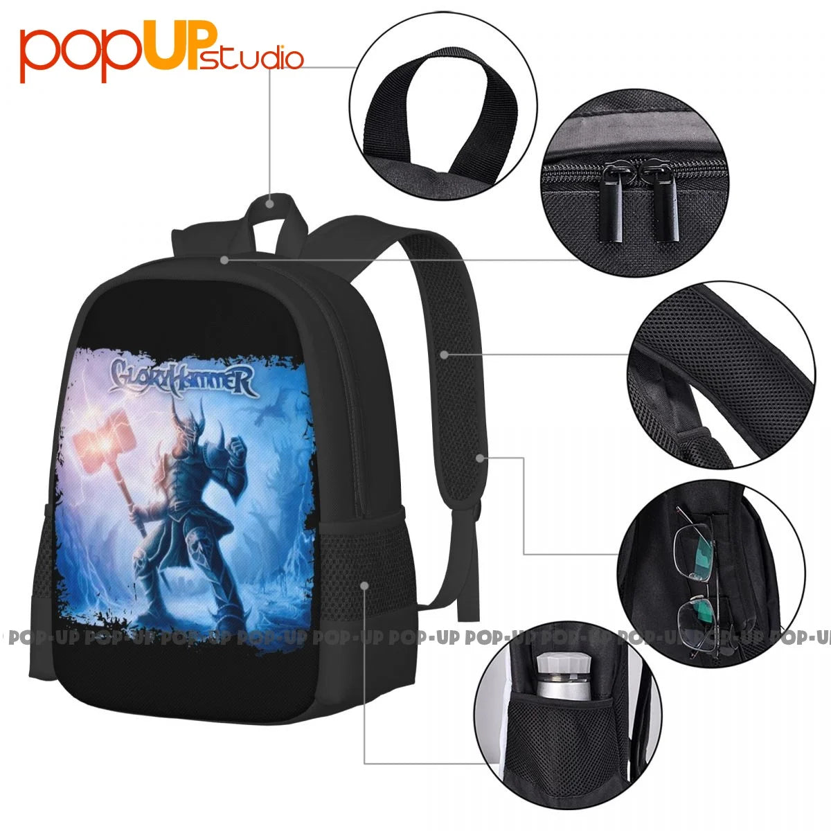 Gloryhammer Backpack Large Capacity Softback Shopping Bag