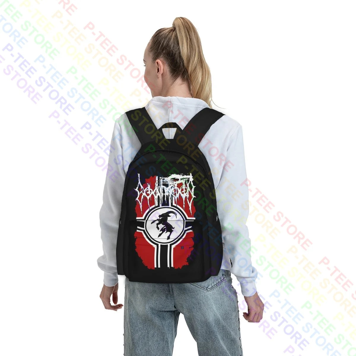 Goatmoon Banner The Chasm Absurd Graveland Taake Large Capacity Backpack