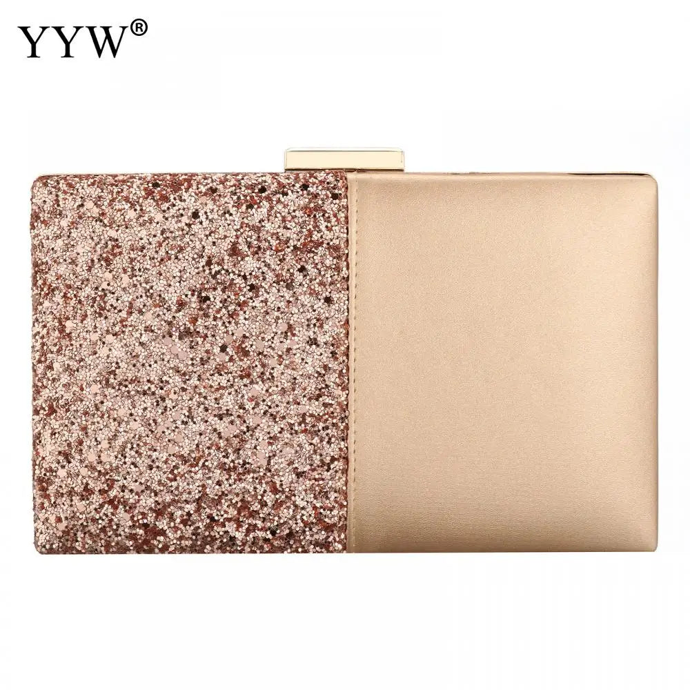 Sequined Glitter Clutch Bag Women Evening Shoulder Handbag