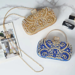 Women Rhinestone Diamond Clutch Mini Crossbody Bags