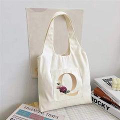 Cartoon Canvas Vest Shoulder Bag Large Capacity Shopping Bags