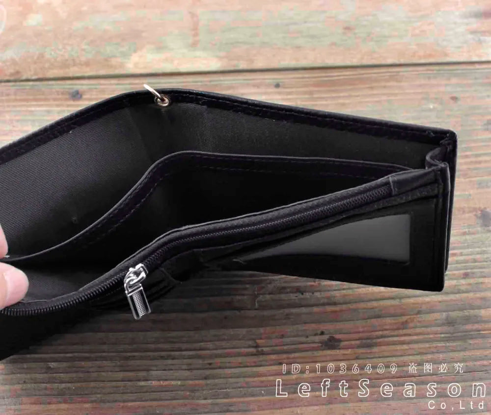 Real Leather Biker Chain Wallet Purse Men's Boys Gift