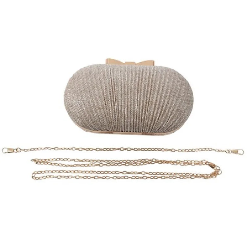Golden Evening Clutch Bag Wedding Handbags