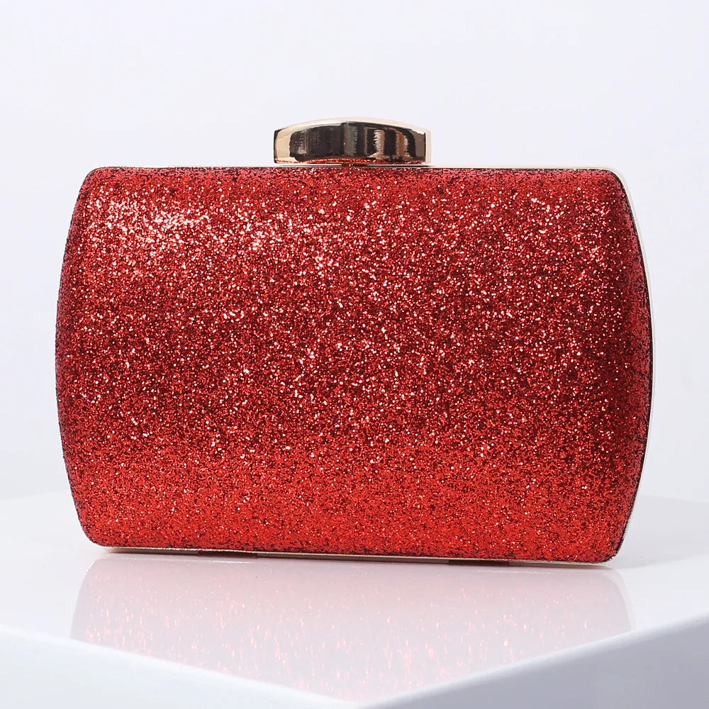 Golden Purse Clutches Sequin Cross Body Bag Party Handbag