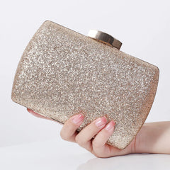 Golden Purse Clutches Sequin Cross Body Bag Party Handbag