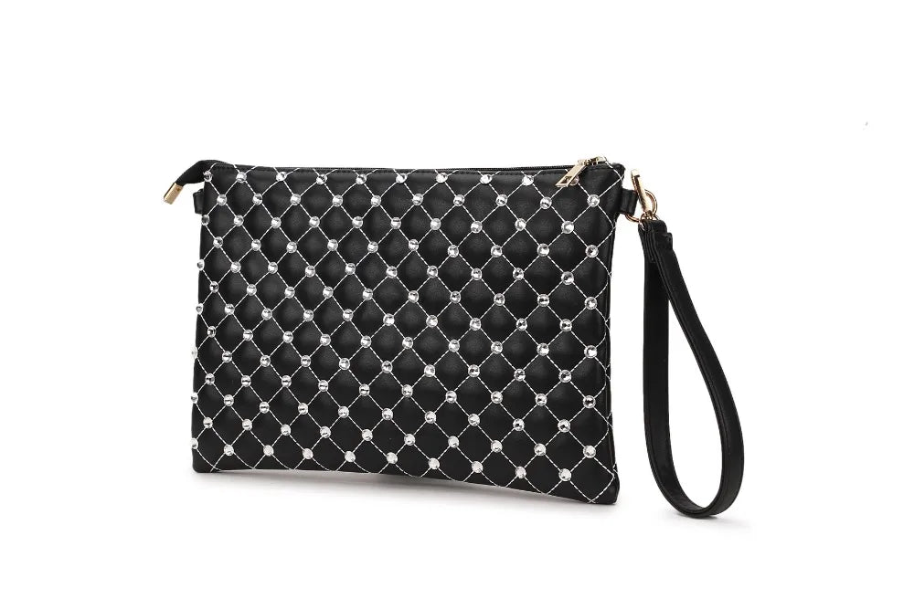 Diamond Lingge Pu Leather Red Envelope Bag Handbag Shoulder Bag
