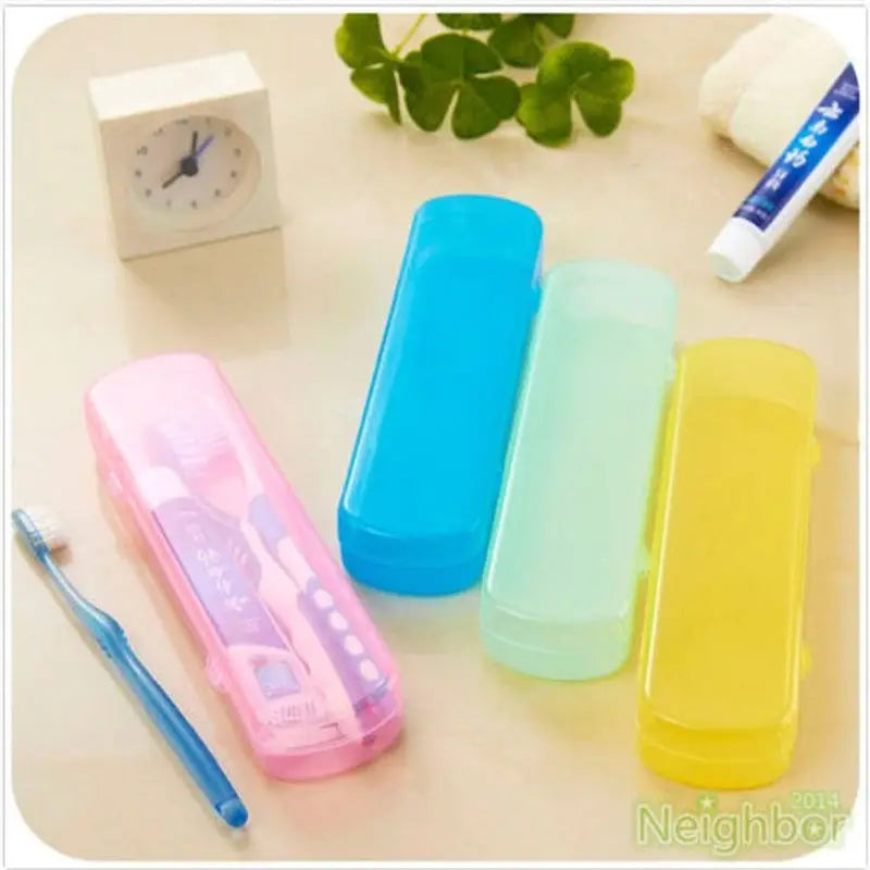 Travel Toothbrush Toothpaste Storage Box Cover Case