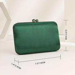 Silk Evening Bag Rhinestone Crossbody Clutch Messenger Cheongsam