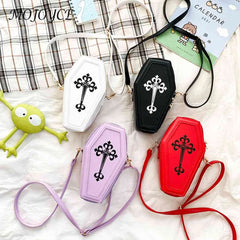 Gothic Coffin Shape Shoulder Handbag