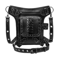 Gothic Steampunk Waist Bag Thigh Leg Hip PU Leather Shoulder Bag