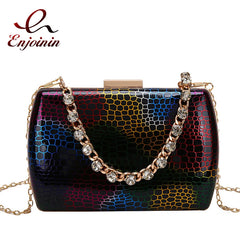 Gradient Box Style Party Clutch Evening Bag Purses and Handbags