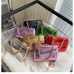 Gradient Box Style Party Clutch Evening Bag Purses and Handbags