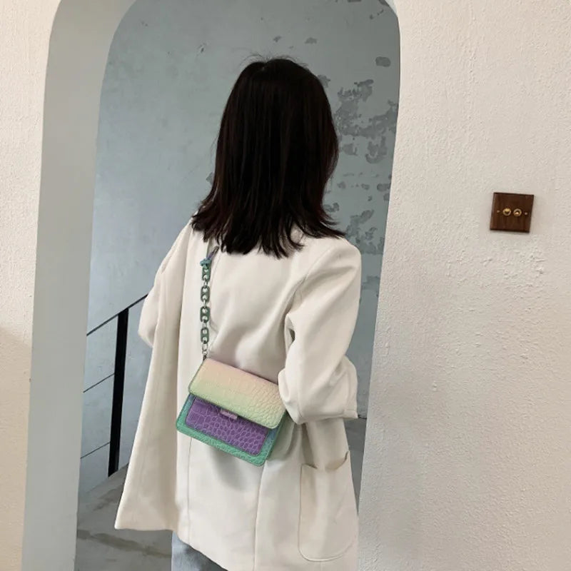 Gradient Small Bag One-Shoulder Handbag