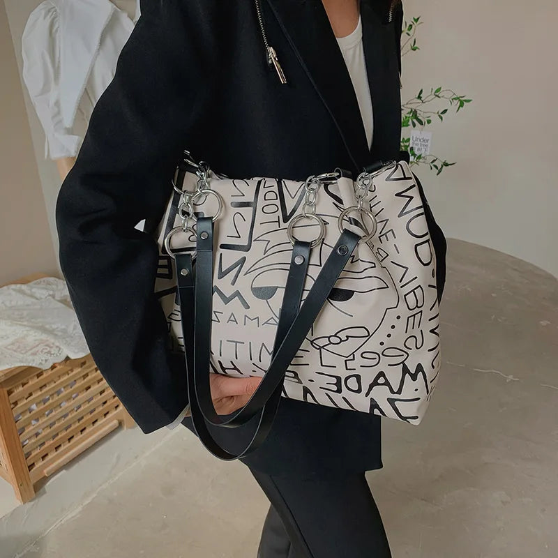 Graffiti Large Women's Handbag Tote Bags